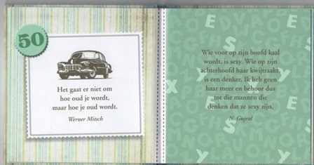 50 worden is vreselijk avontuurlijk