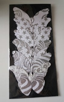 Slinger wit/glitter