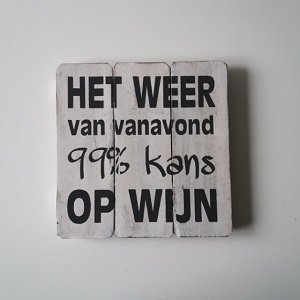 Het weer van vanavond, 99% kans op wijn