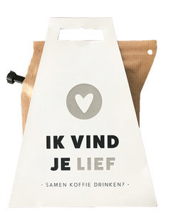 Koffie, ik vind je lief - samen koffie drinken? -