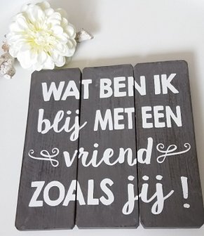 Wat ben ik blij met een vriend zoals jij!