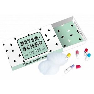 Beterschap in een doosje, greetingbox