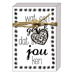 Wat een geluk dat ik jou ken, zeepjes