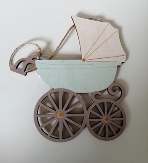 Kinderwagen van hout