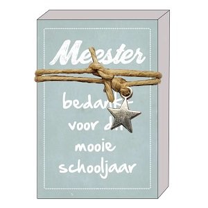 Meester, bedankt voor dit mooie schooljaar