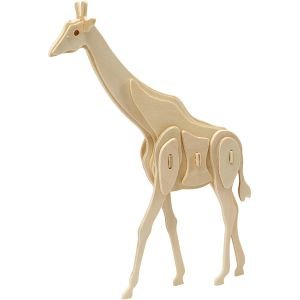 3d houten constructieset giraffe
