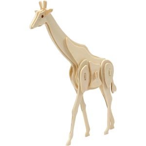 3d houten contructieset giraffe