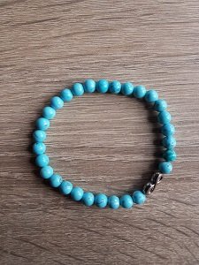 Dames armband Turquoise met infinity kraal