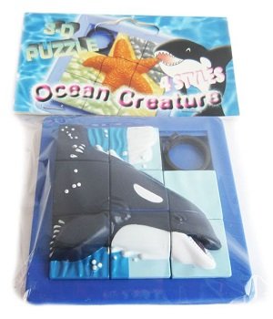 Schuifpuzzel 3d, orka