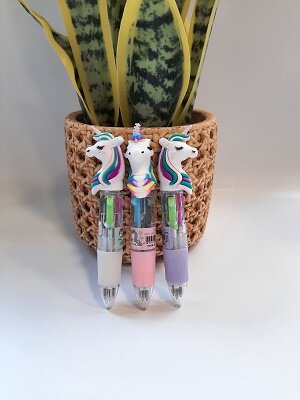 Unicorn 4 kleuren pen