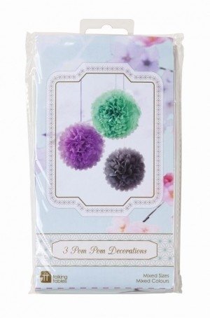 Pom poms fleurig