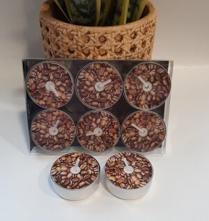 Waxinelichtjes koffiebonen