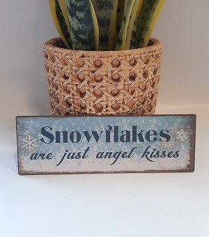 Magneet, snowflakes are just angel kisses