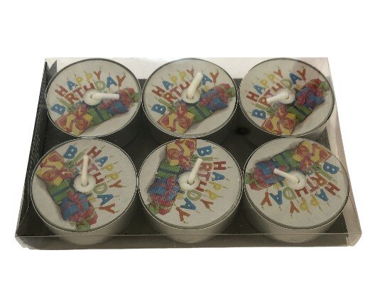 Waxinelichtjes happy birthday