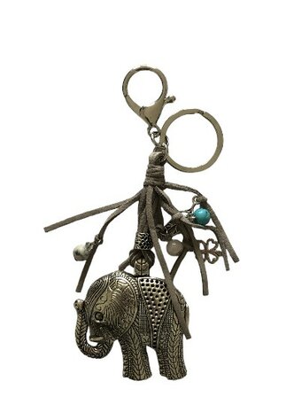 Olifant lichtgrijs tashanger