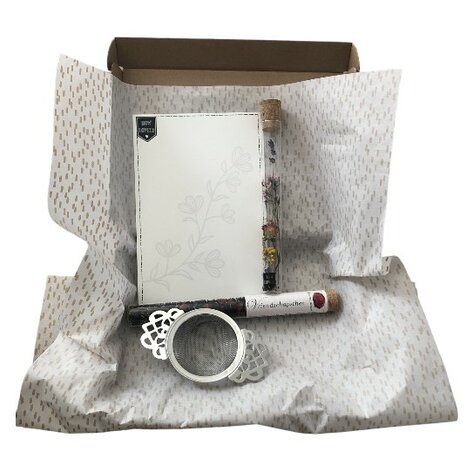 Giftset met vriendschaps thee