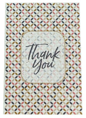Bloeikaart Thank you