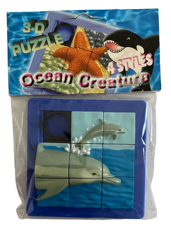 Schuifpuzzel dolfijn 3d