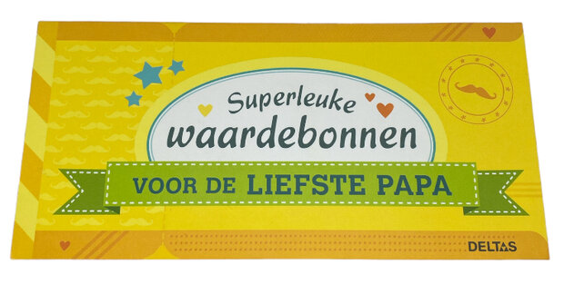 Waardebonnen voor de liefste papa!