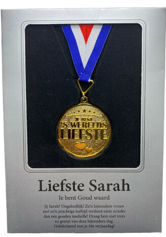 Sarah Gouden medaille