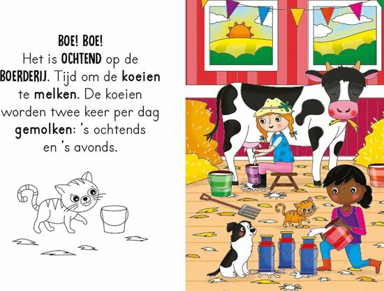 Magische waterkleurboek Boerderij