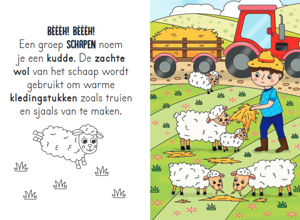 Magische waterkleurboek Boerderij