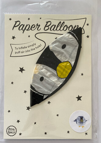 Ballon van papier pinguin