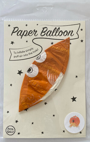 Ballon van papier Vis oranje