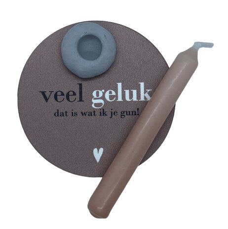 Mini cadeautje Veel geluk