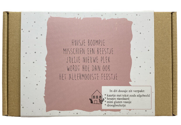 Giftbox Huisje boompje misschien...