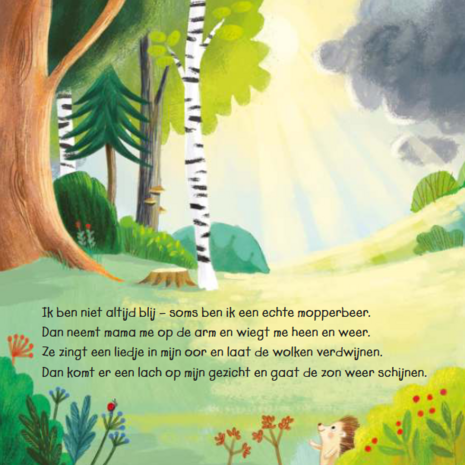 Illustraties en tekst uit voorleesboekje voor mama