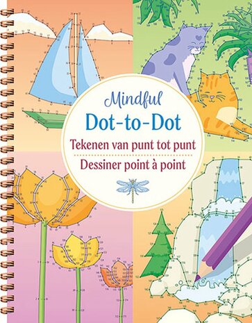 Mindful tekenboek Van punt tot punt met ringband