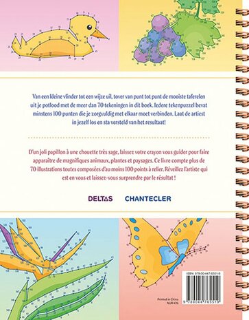 Achterkant van het tekenboek van punt tot punt