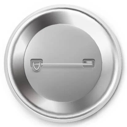 Achterkant van de button voor meester