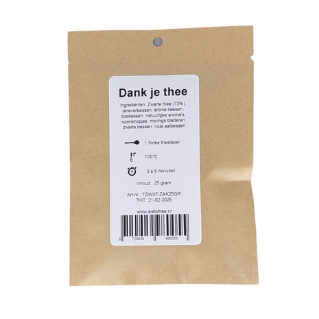 Thee pakketje: Dankje thee met thee ei