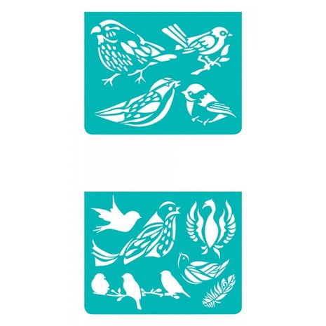 Djeco sjablonen birds