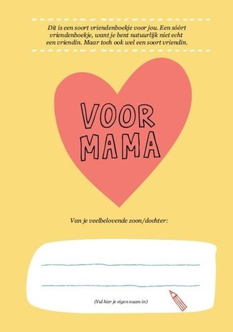 Lieve mama, knutselvriendenboekje