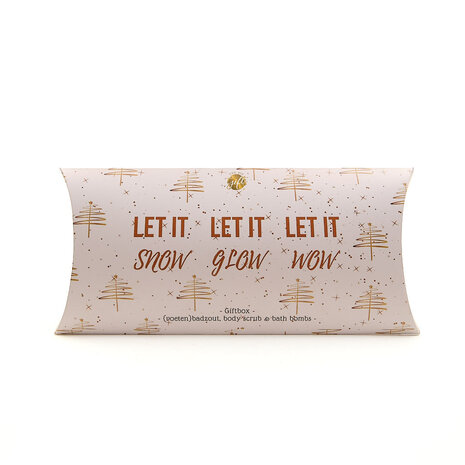 Gift Box Let it Snow – luxe kerst gift box met badproducten