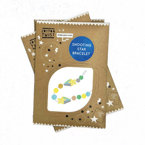 DIY armband vallende ster knutselpakket – compleet knutselset voor meisjes
