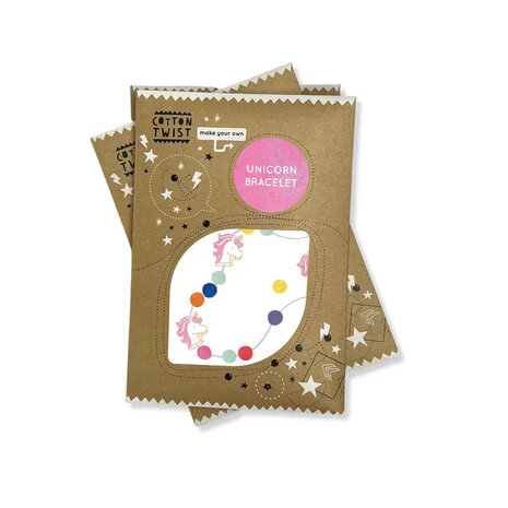 Duurzame verpakking eenhoorn armband knutselset – recyclebare kraftenvelop