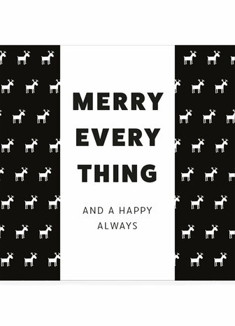 Chocolade reep Merry Everything kerstcadeau in luxe verpakking
