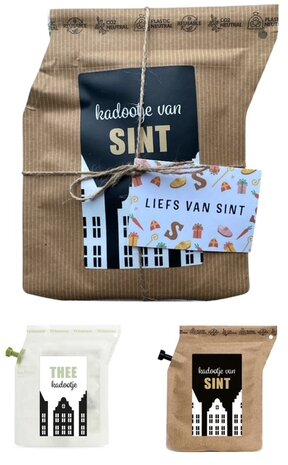 Cadeaupakketje Koffie & Thee Sint