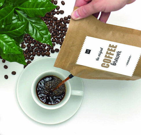 Koffiekannetje Think happy be happy