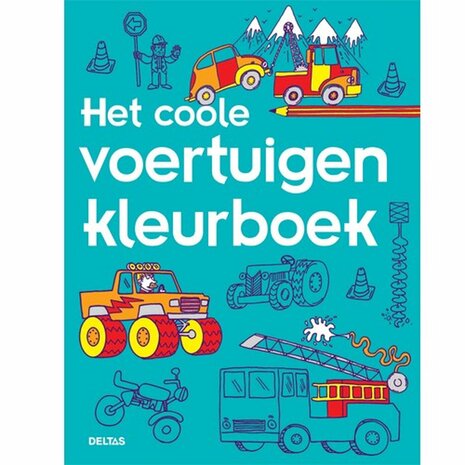 Het coole voertuigen kleurboek voor kinderen