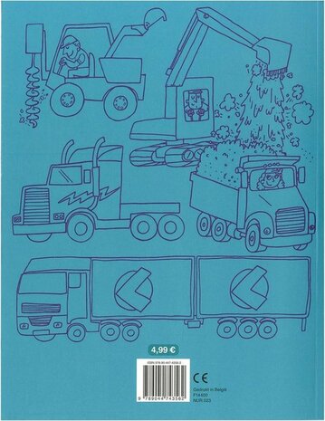 Kinder kleurboek met auto&rsquo;s en andere voertuigen