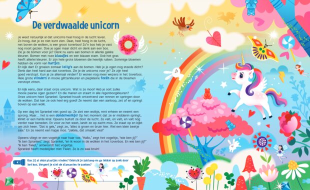 Zoekboek voor kinderen vanaf 3 jaar unicorn thema
