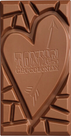 Chocoladereep met tekst Hartstikke dol op jou