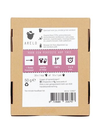 Thee als bedankje met theefilters, originele dankjewel thee per post