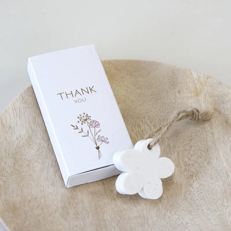 Bloemenzeepje 4,5 &times; 4,5 cm perfect om cadeau te geven