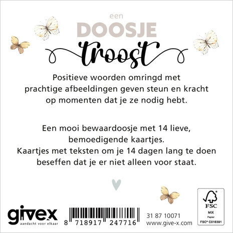 Compact doosje troost afmeting 12,5 &times; 8 cm